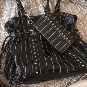 Black purse and matching wallet